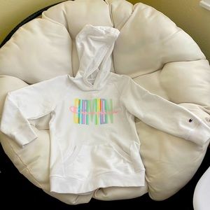 Champion, white sweatshirt, never used, for kids, XL